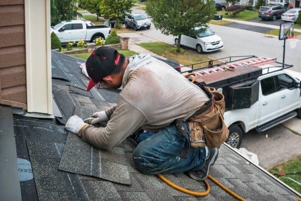 Professional Roof Inspection technician working in Reading, MA